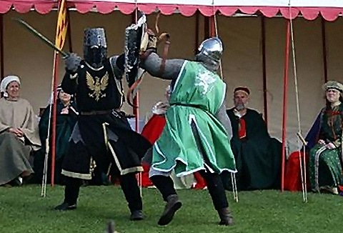 Link to the Knights in Battle Medieval Society website