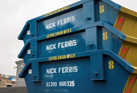 Link to the Nick Ferris Skip Hire website