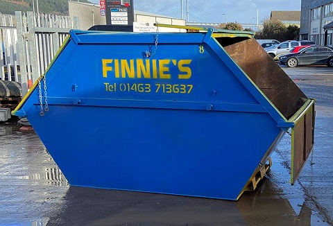 Link to the Finnie's Skip Hire website