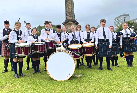 Link to the Tynecastle Youth Community Pipe Band website